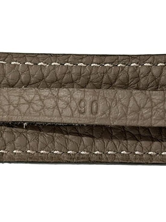 Hermes Belt 90 Etriviere Double Tour Etoupe Silver main image 5